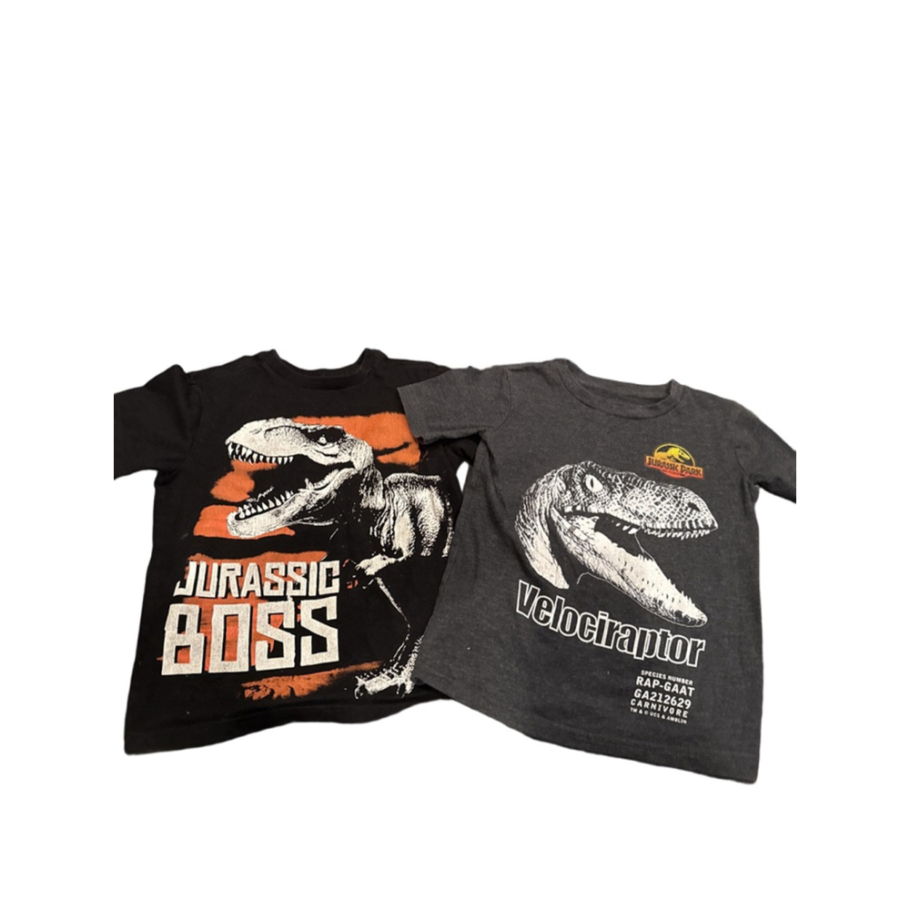 Jumping Beans Velociraptor Tee & Children’s Place Jurassi Tees Size 4 Gray Black